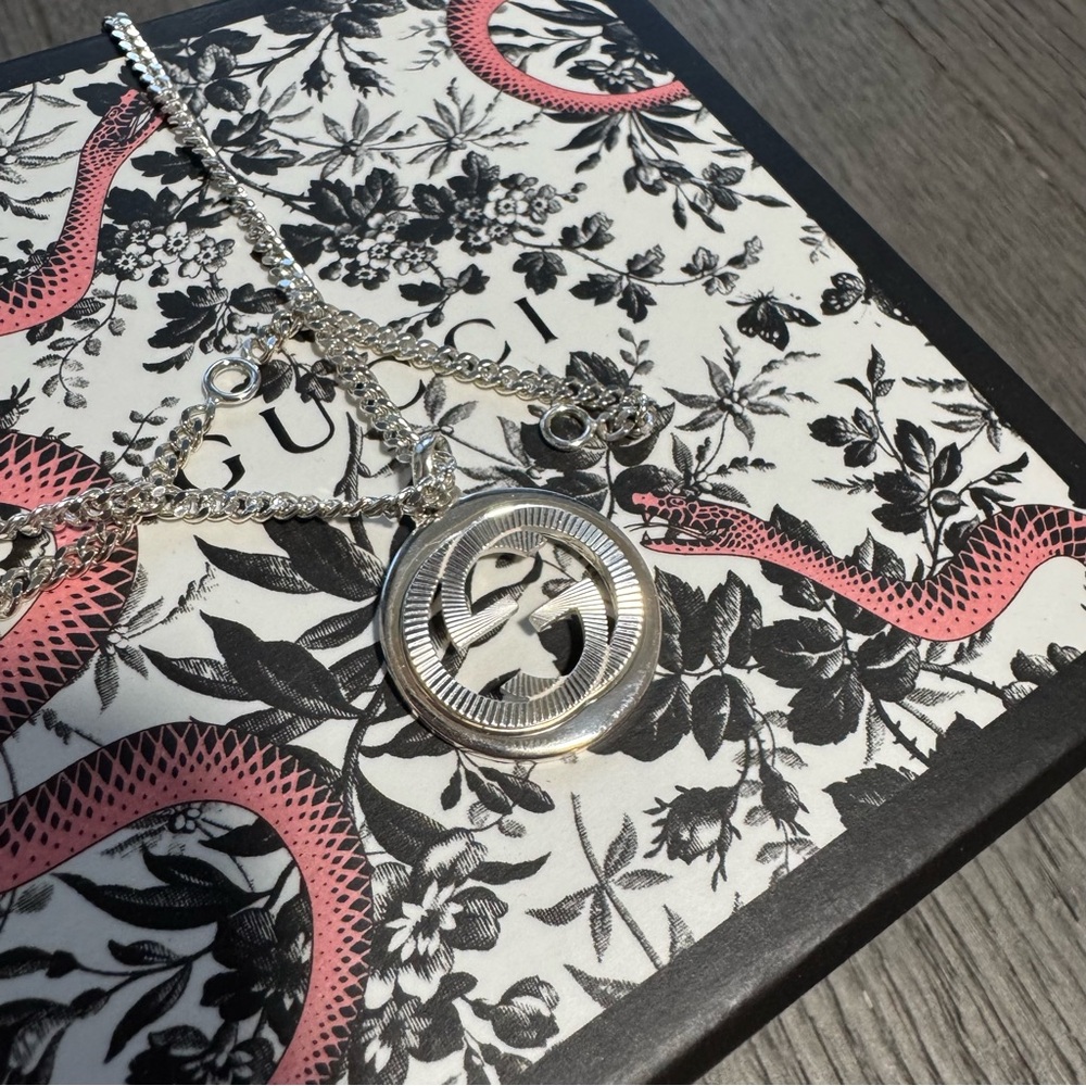 Gucci Silver Interlocking G Necklace (925 silver) - Picture 2 of 7